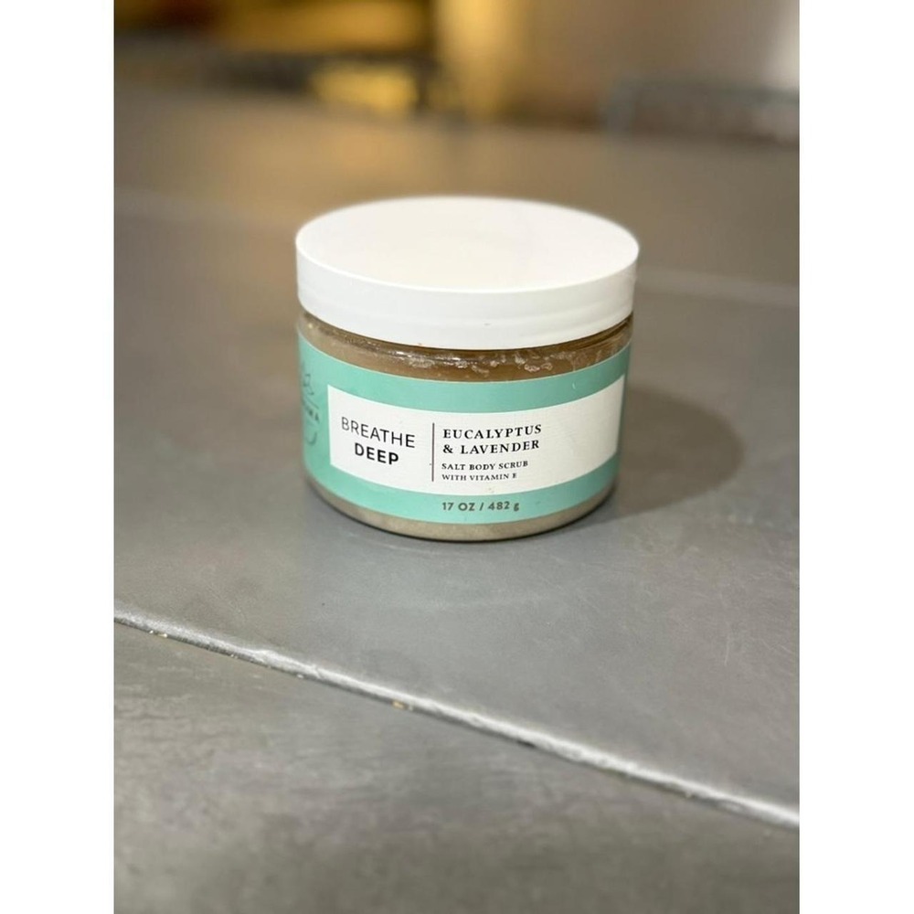 Aroma Breathe Deep Salt Body Scrub Eucalyptus & Lavender 17 oz‎